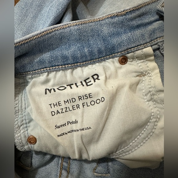 Mother the mid rise dazzler flood sweet petals wash size 27 style 10526-686 - Picture 2 of 11